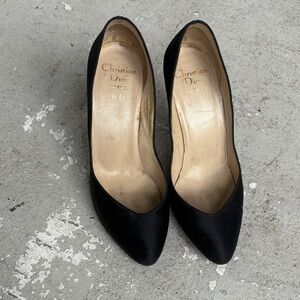 Vintage Christian Dior Souliers Satin heels